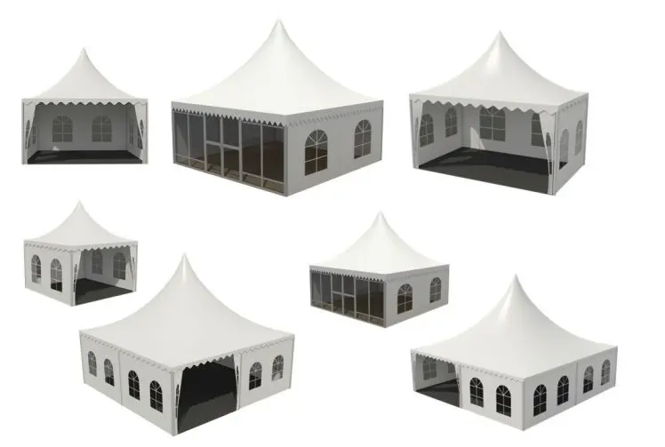  Luxury Heavy-Duty Aluminum Frame Pagoda Canopies for Outdoor Events rental in Dhaka Bangladesh - Stage & Structures
