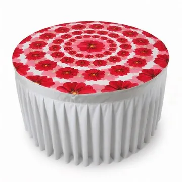 Banquet Round Table (with Cover & Frill) rental in Dhaka Bangladesh - Furniture Rental